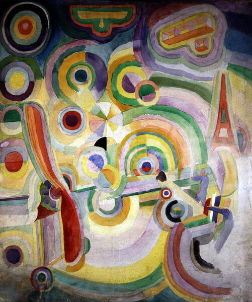 Плакат Tribute to Bleriot by Robert Delaunay .