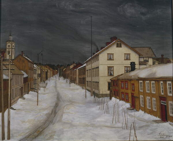 Плакат Mainstreet, Roros, 1904
