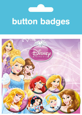 Conjunto de crachás PRINCESAS DISNEY