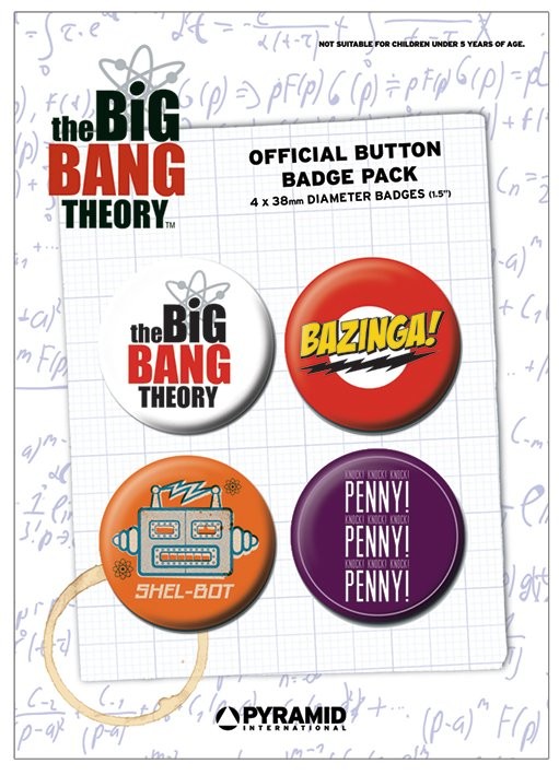 Komplet značk BIG BANG THEORY