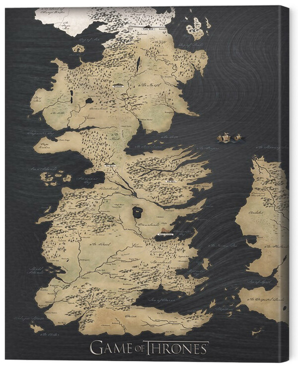 Принти на полотні Game of Thrones - Map