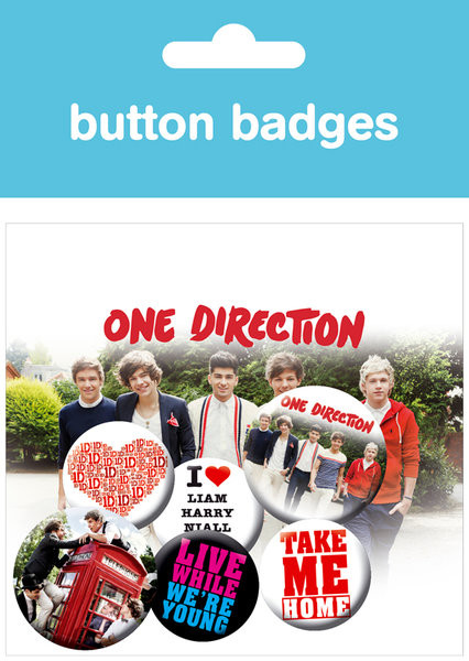 Conjunto de crachás ONE DIRECTION – album