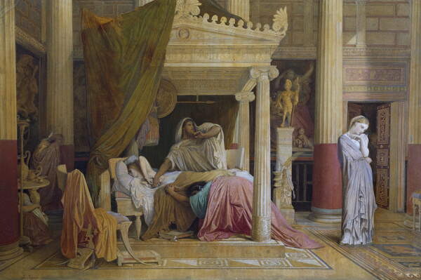 Плакат Stratonice or Antiochus' illness