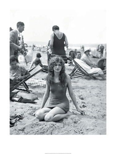 Baigneuse sur la plage Картина