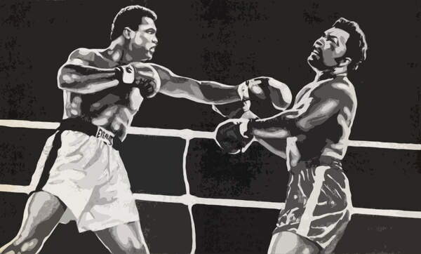 Slika na platnu Muhammad Ali defeating George Foreman