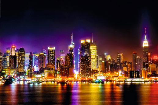 Poster Manhattan skyline - reflection