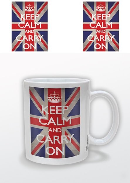 Κούπα Keep Calm and Carry On - Union Jack
