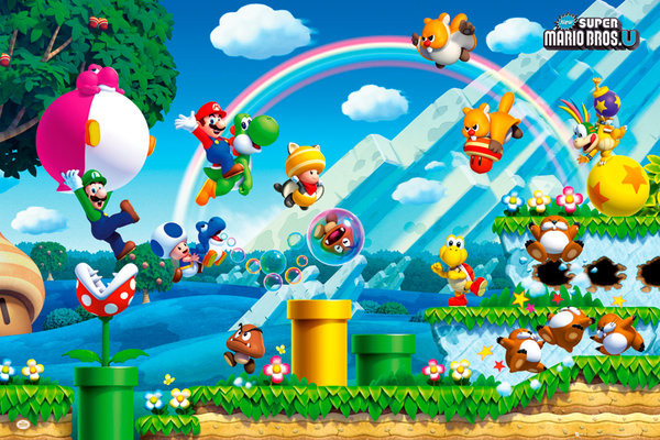 Плакат Nintendo - mario bros U