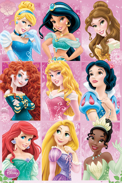 Poster DISNEY PRINCESS - grid