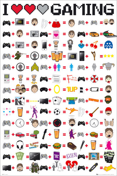 Poster I love gaming
