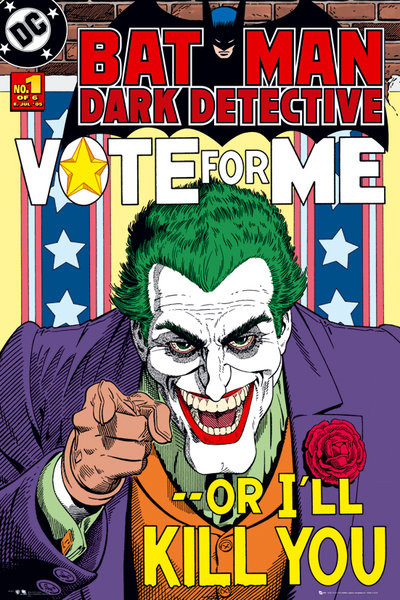 Плакат BATMAN - joker vote for me