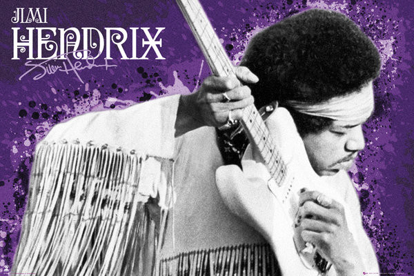 Плакат JIMI HENDRIX - purple