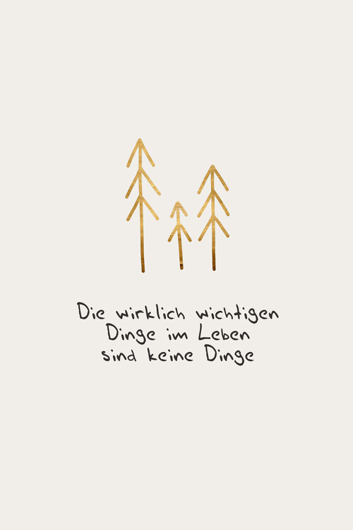 Плакат Die wichtigen Dinge im Leben