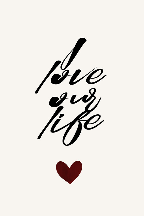 Принти на полотні I Love Our Life