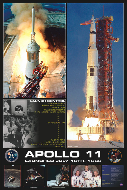 Poster Apollo 11 - launch