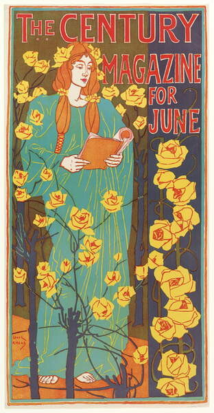 Плакат The Century Magazine for June, pub. 1896