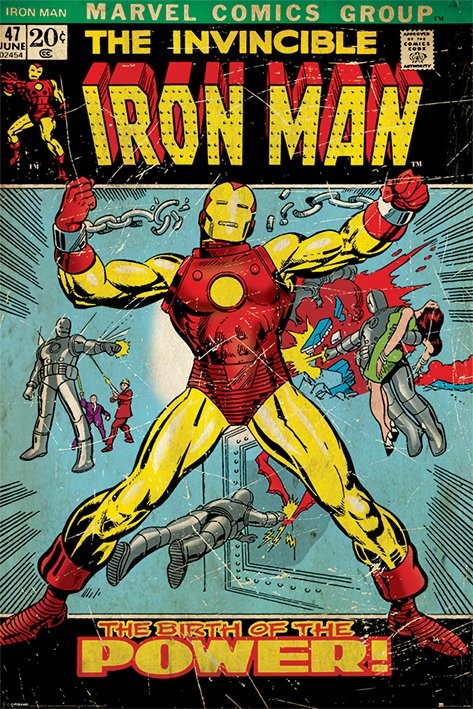 Плакат IRON MAN - birth of power
