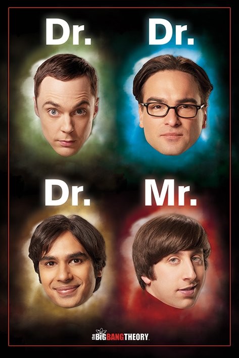Плакат THE BIG BANG THEORY - dr / mr