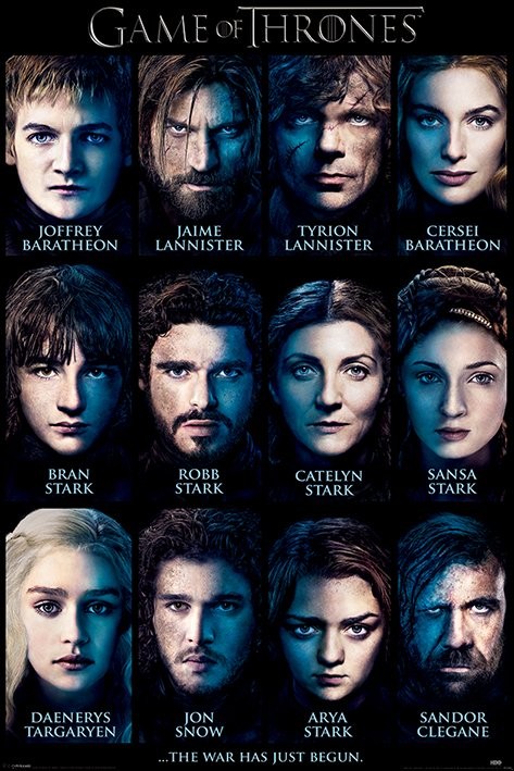 Плакат GAME OF THRONES - characters