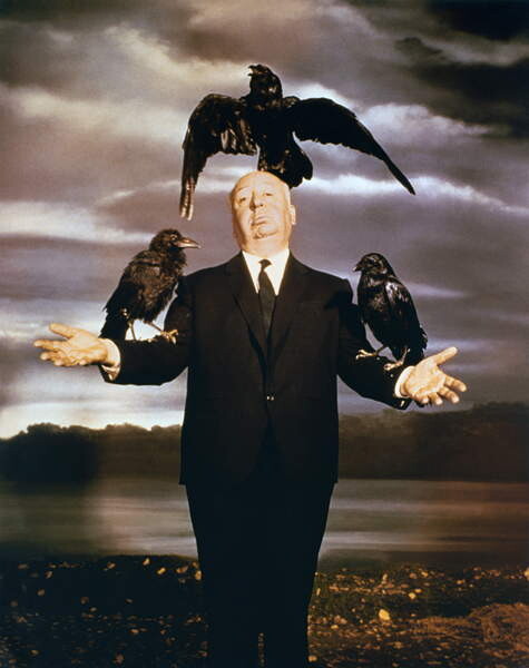 Наклейка Alfred Hitchcock, The Birds 1963 Directed By Alfred Hitchcock