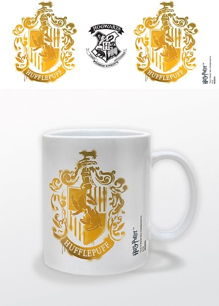 Mug Harry Potter - Hufflepuff Stencil Crest