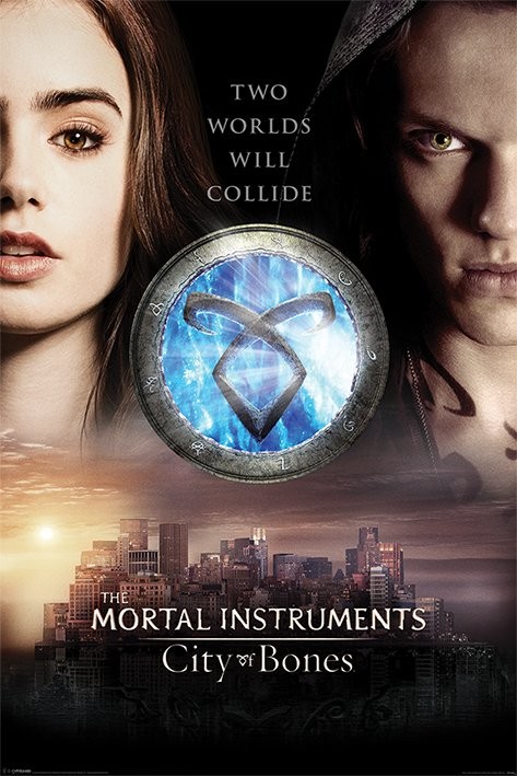 Плакат MORTAL INSTRUMENTS CITY OF BONES - two worlds