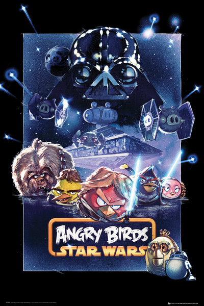 Плакат Angry birds Star Wars - battle