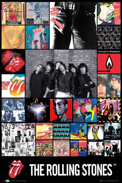 Poster Rolling Stones - discography