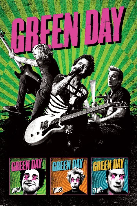 Плакат Green Day – uno!dos!tre!