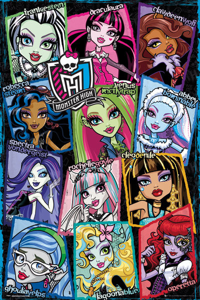 Poster MONSTER HIGH - grid