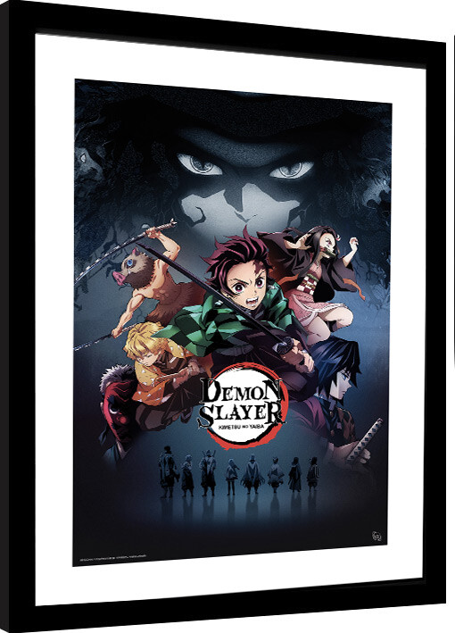 Framed Poster Demon Slayer - Slayers