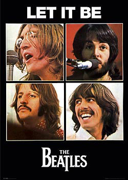Poster Beatles - let it be