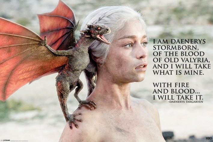 Плакат GAME OF THRONES - daenerys