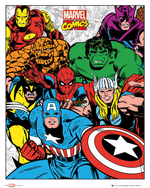 Плакат MARVEL - group