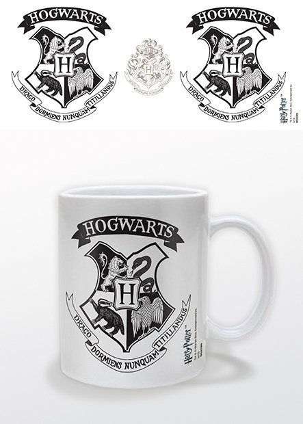 Mug Harry Potter - Hogwarts Crest Black