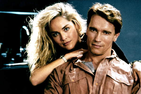Плакат Sharon Stone and Arnold Scharzenegger