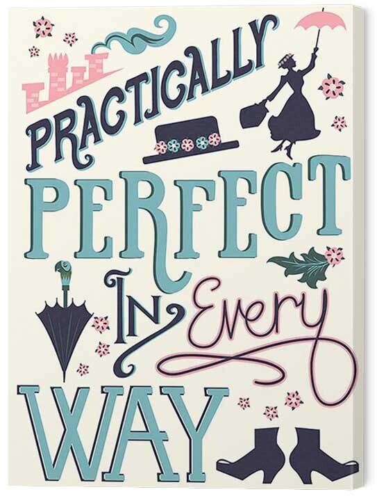 Принти на полотні Mary Poppins - Practically Perfect in Every Way