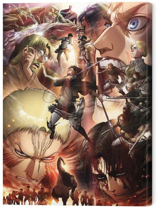 Quadro em tela Attack on Titan: S03 - Epic Struggle