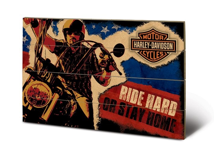 Ξύλινη τέχνη HARLEY DAVIDSON - ride hard