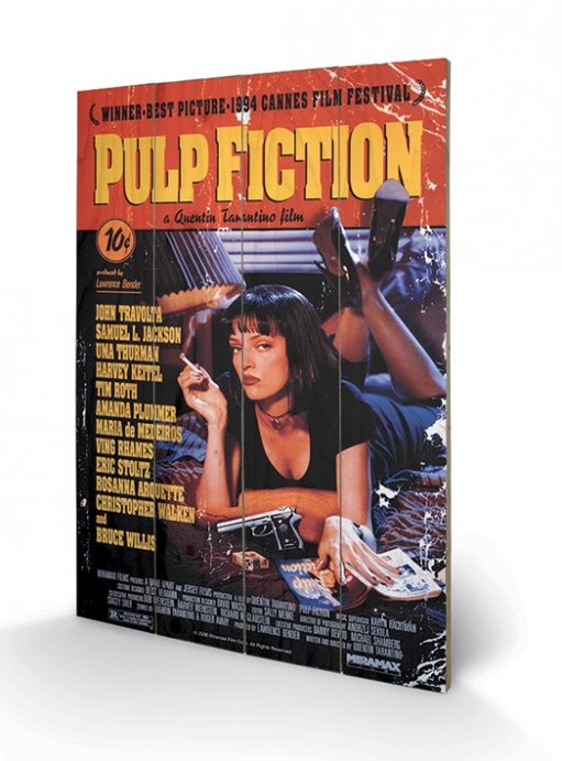 Ξύλινη τέχνη Pulp Fiction - Cover