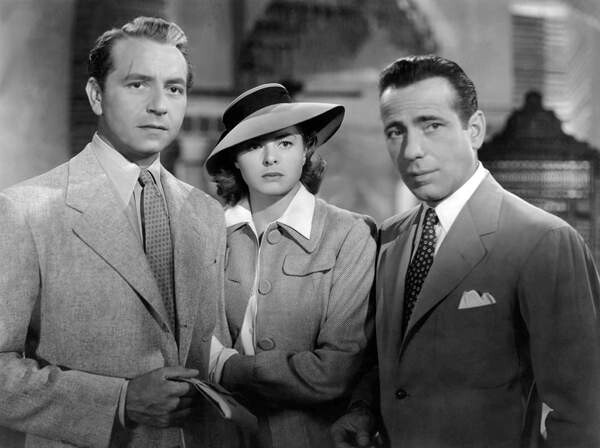 Принти на полотні Paul Henreid, Ingrid Bergman and Humphrey Bogart
