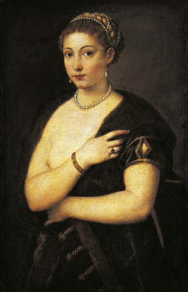 Плакат Girl in fur
