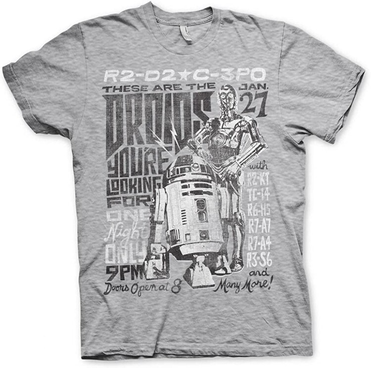 T-paita Star Wars - Droids Night