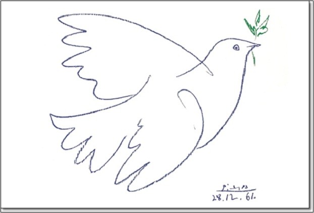 Art Print Colombe bleu