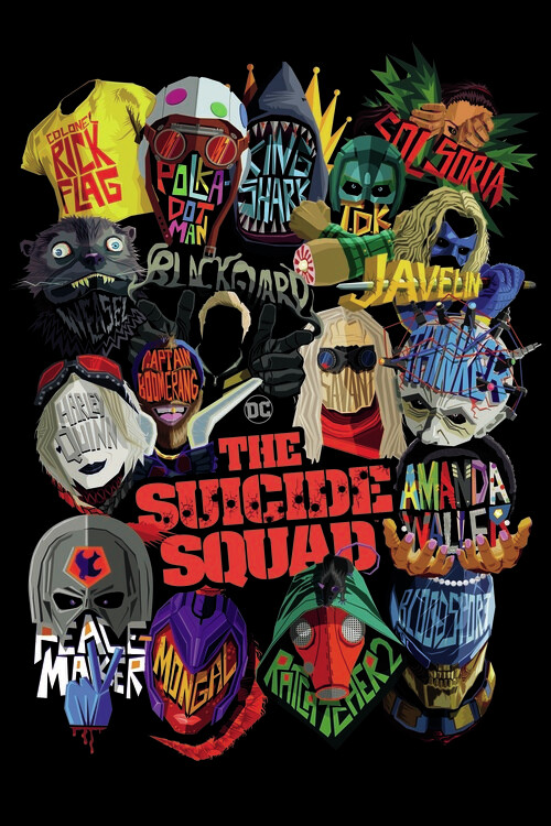 Принти на полотні Suicide Squad - Icons