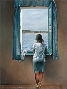 Art Print woman at the window