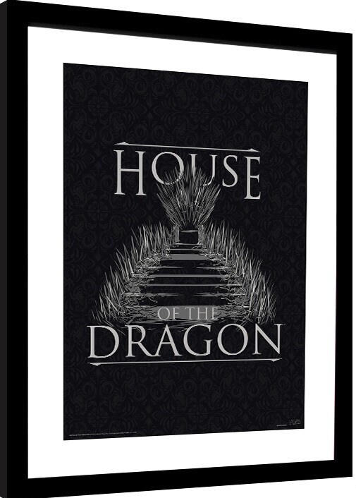 Плакат у рамці House of the Dragon - Iron Throne