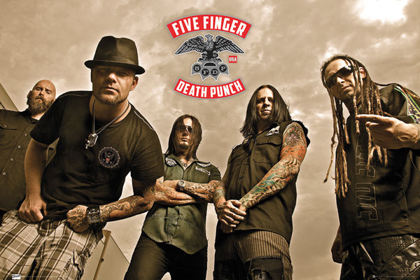 Плакат Five finger death punch - band