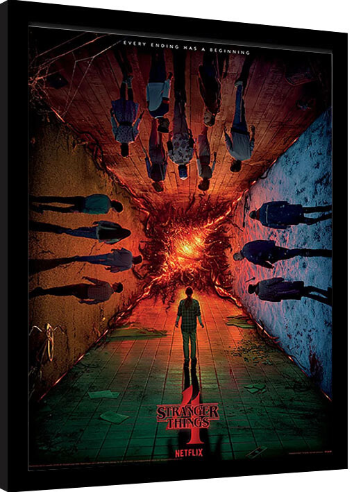 Kehystetty juliste Stranger Things - Every Ending Has a Beginning