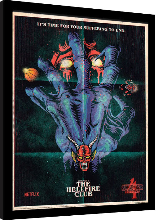 Κορνιζαρισμένη αφίσα Stranger Things 4 - The Hellfire Club